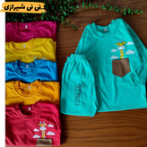 بلوز شلوار اقتصادی زرافه پنبه ناخالص سایز ۴ و ۵ کد ۲۵