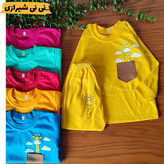 بلوز شلوار اقتصادی زرافه پنبه ناخالص سایز ۴ و ۵ کد ۲۵