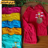 بلوز شلوار اقتصادی زرافه پنبه ناخالص سایز ۴ و ۵ کد ۲۵