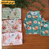 ست بلوز و شلوار طرح حیوانات نخ پنبه سایز ۴ و ۵ کد ۲۸