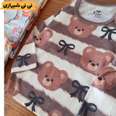 ست بلوز و شلوار طرح حیوانات نخ پنبه سایز ۴ و ۵ کد ۲۸
