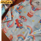 ست بلوز و شلوار طرح حیوانات نخ پنبه سایز ۴ و ۵ کد ۲۸