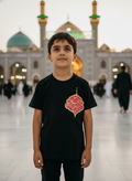 تیشرت تک مشکی پسرونه پنبه ای سایز ۳۵ تا ۶۵ کد ۸۱