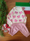 بلوز شلوار کله خرسی سایز ۳۵ ، ۴۰ ، ۴۵ کد ۱۲۸