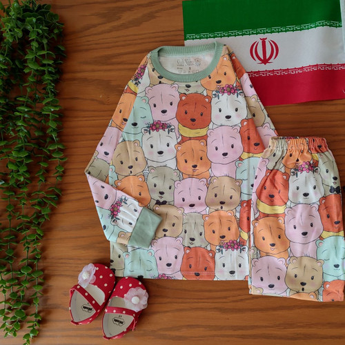 بلوز و شلوار خرس های ناز سای ۵ و ۶ حدودا ۴ تا ۶، ۷ سال کد ۱۶۴
