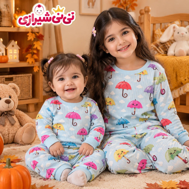 بلوز و شلوار چتر ☂️ سایز ۱ ، ۲ ، ۳ ، ۴ ، ۵ ، ۶ کد ۱۶۶
