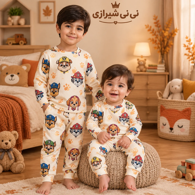 بلوز و شلوار سگهای نگهبان سایز ۱ ، ۲ ، ۳ ، ۴ ، ۵ ، ۶ کد ۱۶۹ بچگانه دخترانه پسرانه