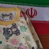 بلوز و شلوار راحتی نقاشی خرس ها سایز ۱ و ۲ و ۳ و ۴ نوزادی تا ۴ سال کد ۱۸۳